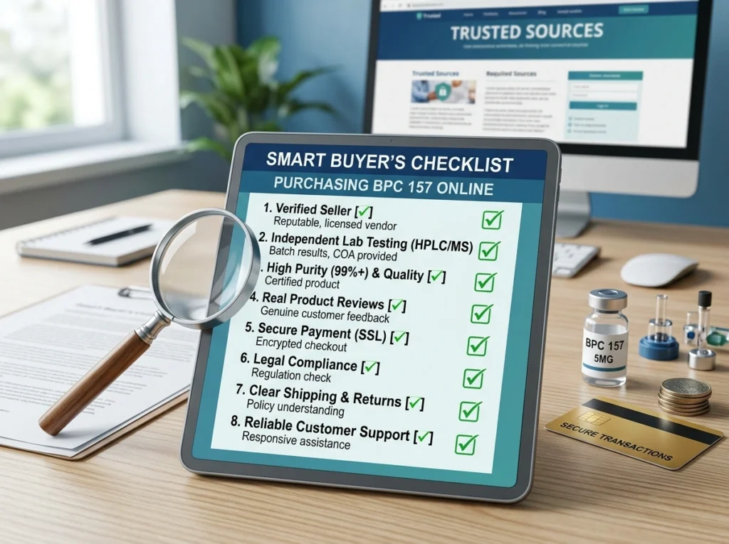 A Smart Buyer's Checklist Before You Kup BPC 157 Online