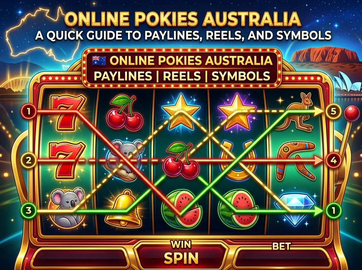 Online Pokies Australia: A Quick Guide to Paylines, Reels, and Symbols
