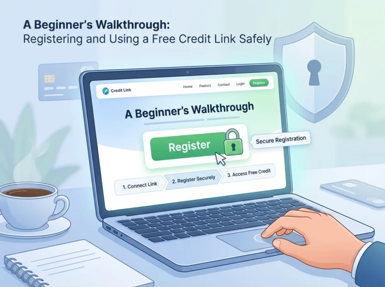 A Beginner's Walkthrough: Registering and Using a Free Credit Link Safely