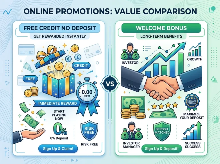 Free Credit No Deposit vs Welcome Bonus: Which Gives Better Value?