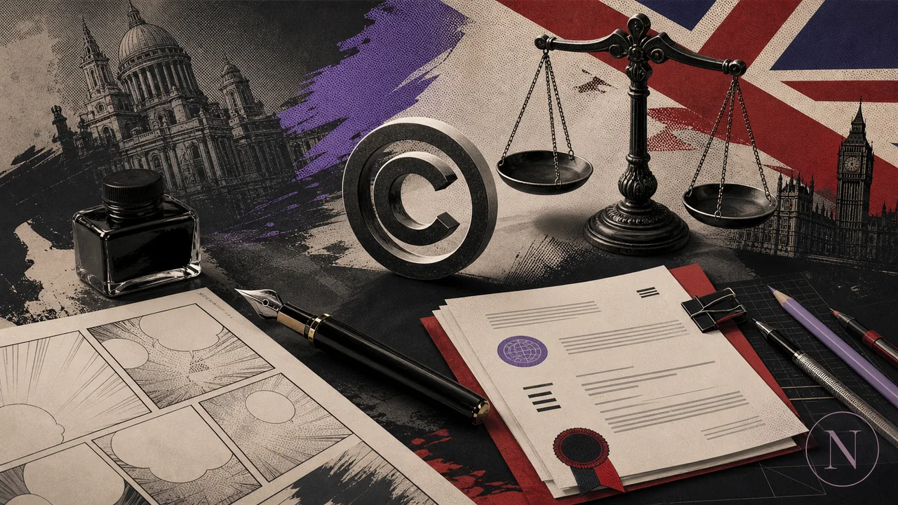 Digital Manga Copyright in the UK: A Practical Reader’s Guide — Nhentai UK editorial illustration